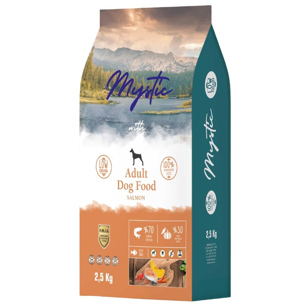 Mystic Somonlu Az Tahıllı Yetişkin Köpek Maması 2,5 kgMystic 