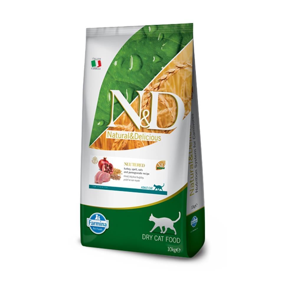 N&D Düşük Tahıllı Hindili 10 kg Kısırlaştırılmış Kedi MamasıND