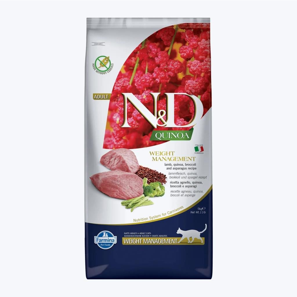 N&D Kinoa Weight Management Light Kuzu Etli Kedi Maması 5 kgND