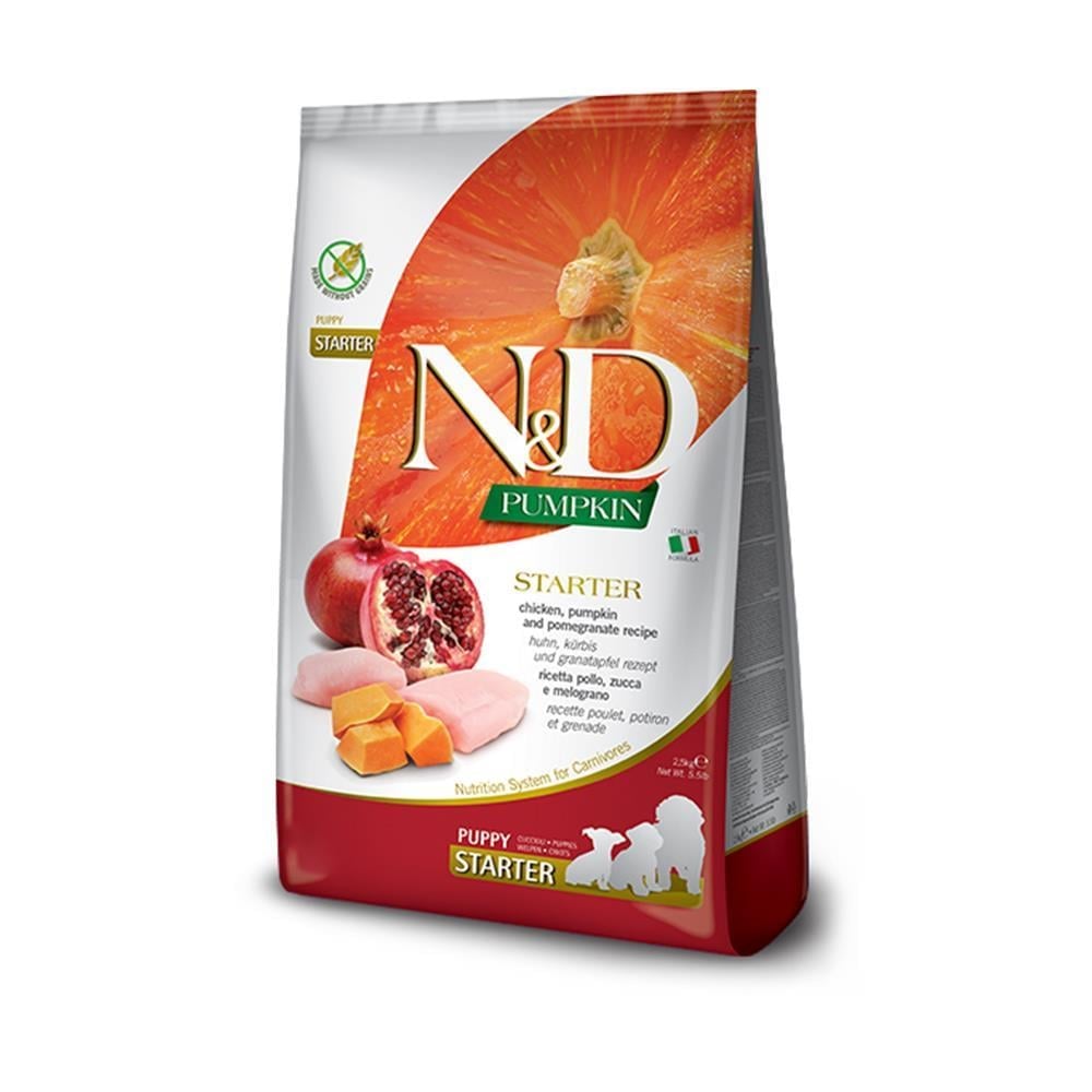 N&D Pumpkin Starter Tahılsız Tavuk Etli Balkabaklı ve Narlı 2,5 kgND