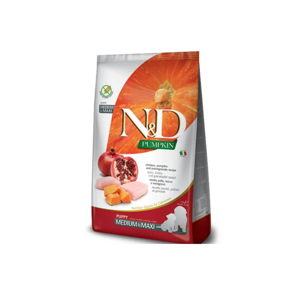 N&D Pumpkin Tavuk ve Narlı Büyük ve Orta Irk Yavru Köpek Maması 12 kgND
