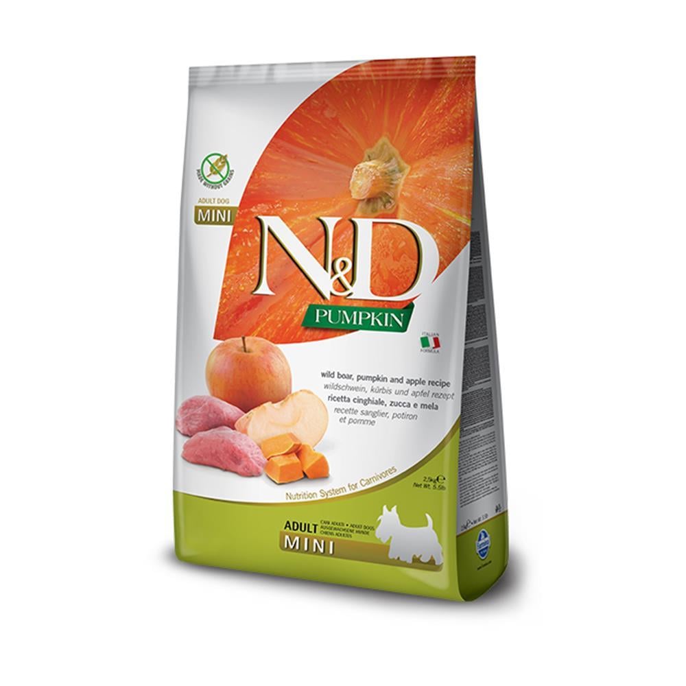 N&D Pumpkin Yaban Domuzlu ve Elmalı Küçük Irk Köpek Maması 7 kgND