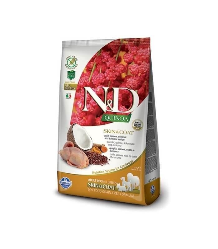 N&D Quinoa Skin & Coat Bıldırcınlı Yetişkin Köpek Maması 7 kgND