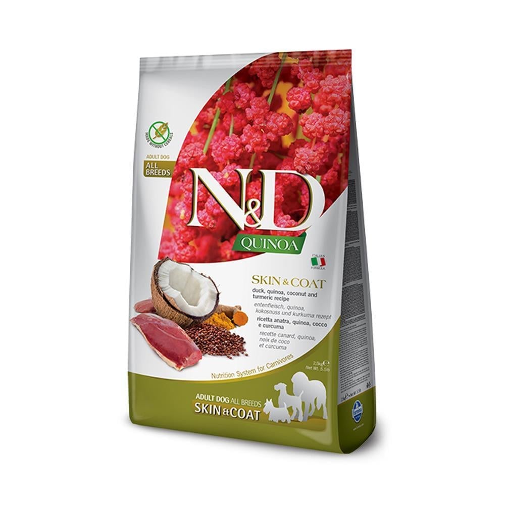 N&D Quinoa Skin Coat Ördek Yetişkin Köpek Maması 7 kgND