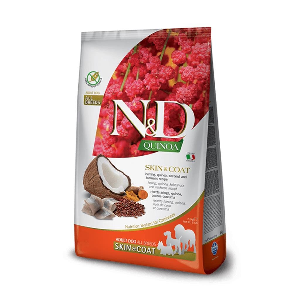 N&D Quinoa Skin&Coat Ringa Balıklı Yetişkin Köpek Maması 7 kgND