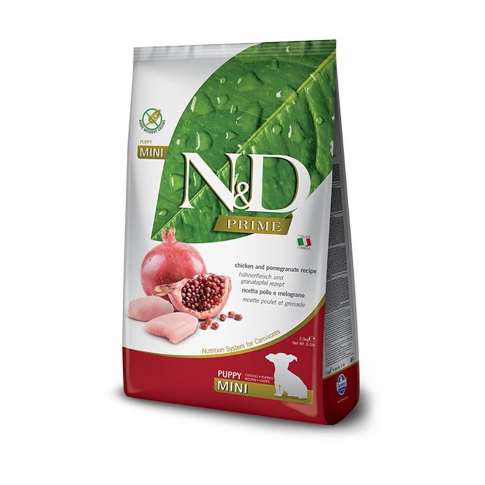 N&D Tavuk ve Narlı Küçük ve Orta Irk Yavru Köpek Maması 2,5 kgND