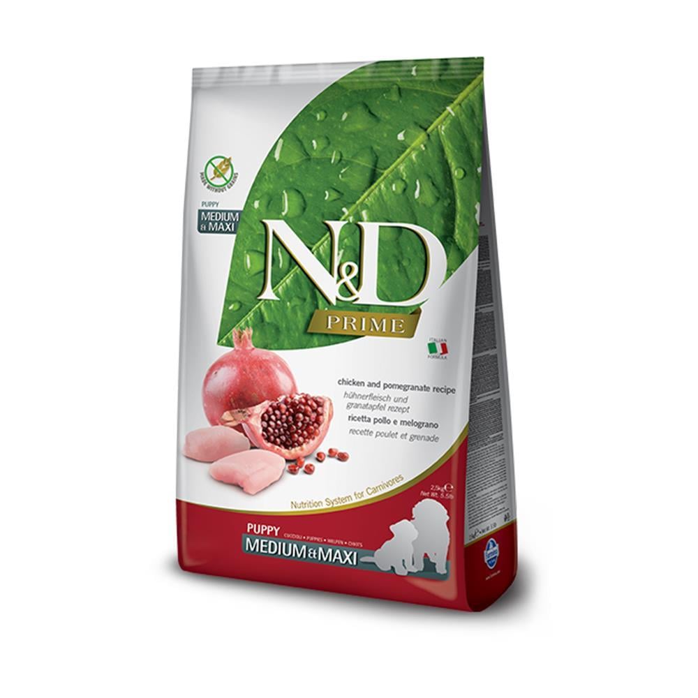 N&D Tavuk ve Narlı Orta ve Büyük Irk Yavru Köpek Maması 12 kgND