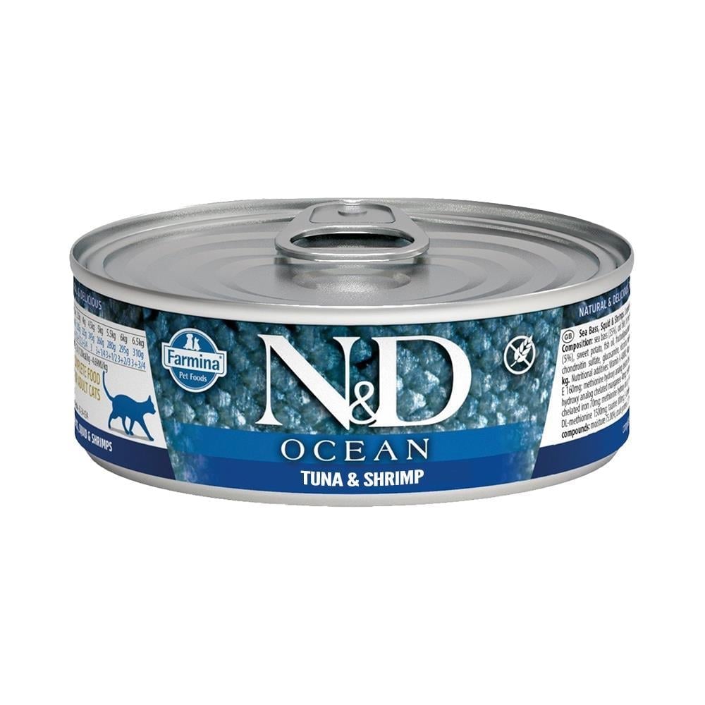 N&D Ton Balıklı ve Karidesli Kedi Konservesi 80 grND