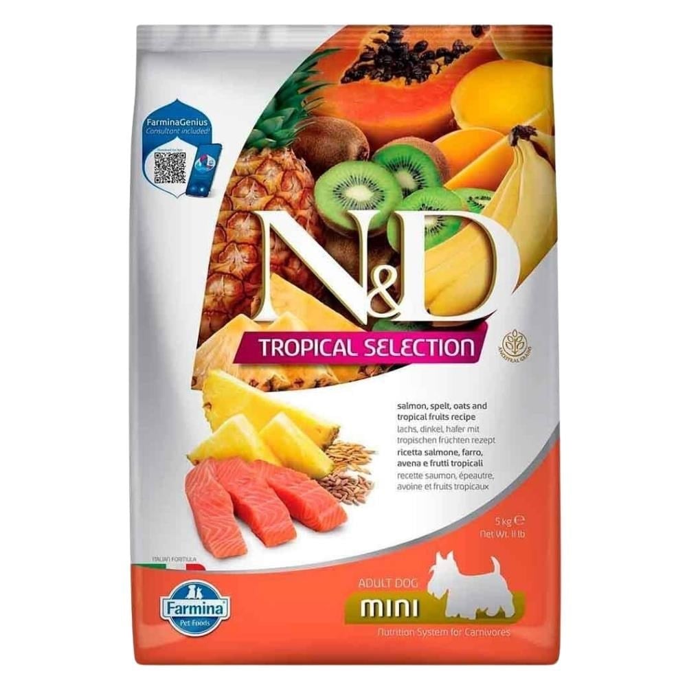 N&D Tropical Selection Somonlu Mini Adult Yetişkin Köpek Maması 5 kgND