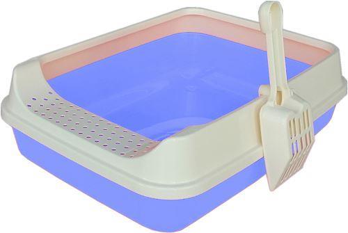Netta Kedi Tuvalet Kum Kabı + Kürek Hediyeli 13*36*48 cm MaviNetta
