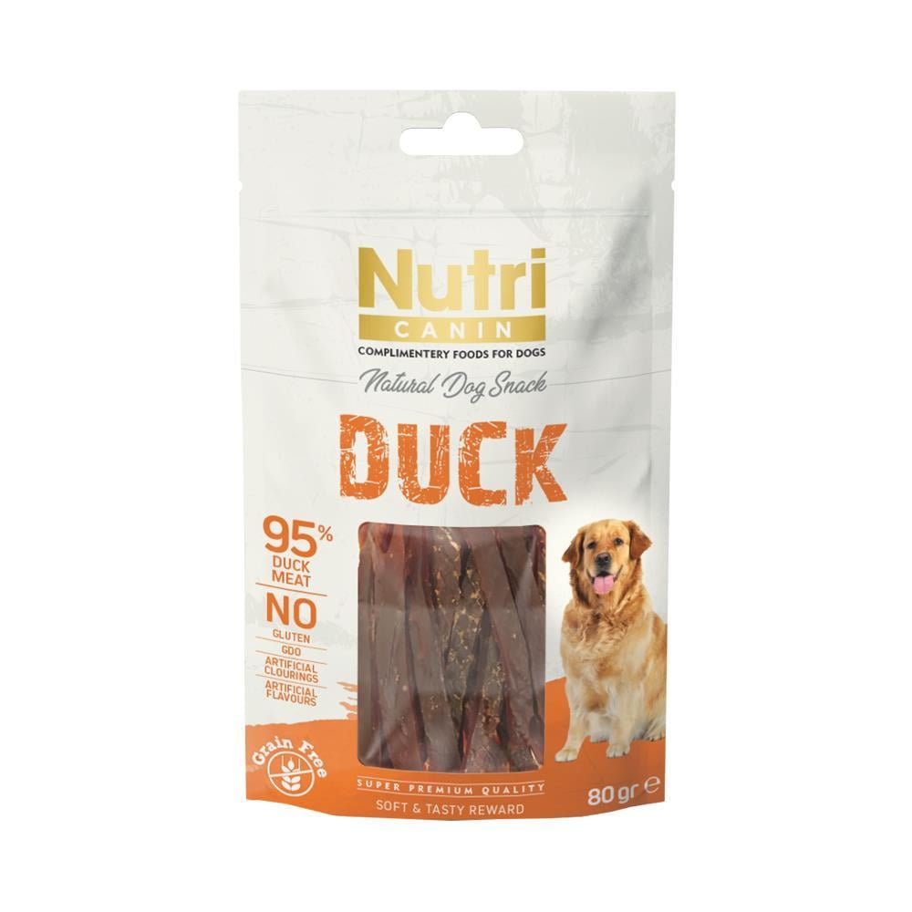Nutri Canin %95 Ördek Etli Tahılsız Köpek Ödülü 80 grNutri Canin