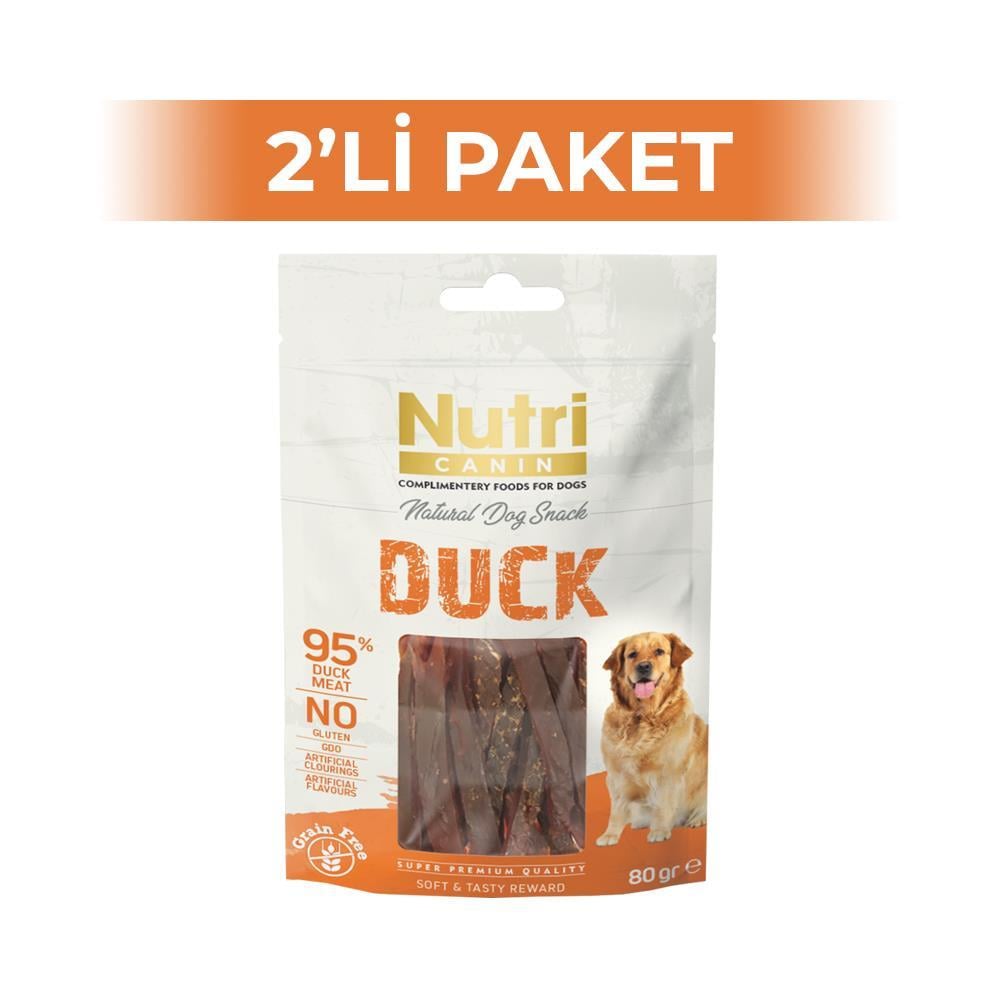 Nutri Canin %95 Ördek Etli Tahılsız Köpek Ödülü 80 gr x 2 AdetNutri Canin