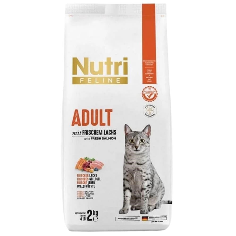 Nutri Feline Glutensiz Somonlu Düşük Tahıllı Yetişkin Kedi Maması 2 kgNutri Feline