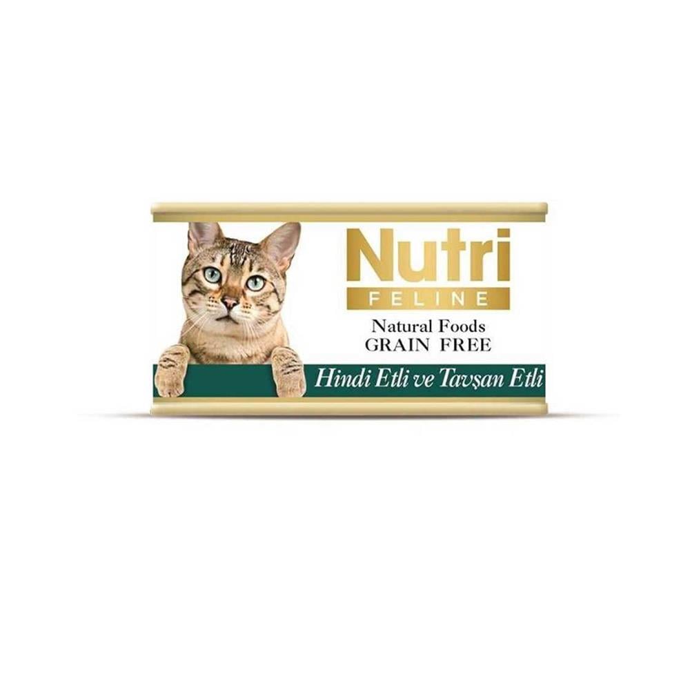 Nutri Feline Hindi Ve Tavşan Etli Kedi Konservesi 85 grNutri Feline