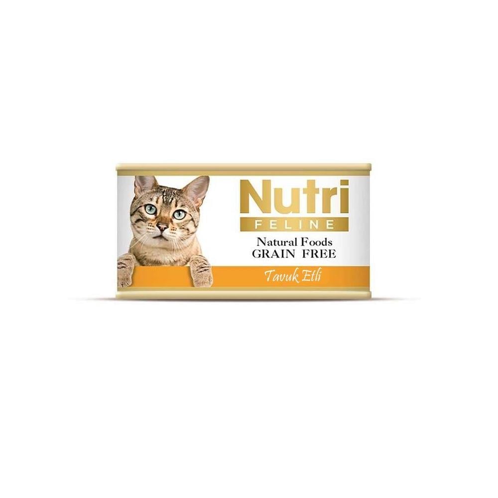 Nutri Feline Tahılsız Tavuk Etli Yetişkin Kedi Konservesi 85 grNutri Feline