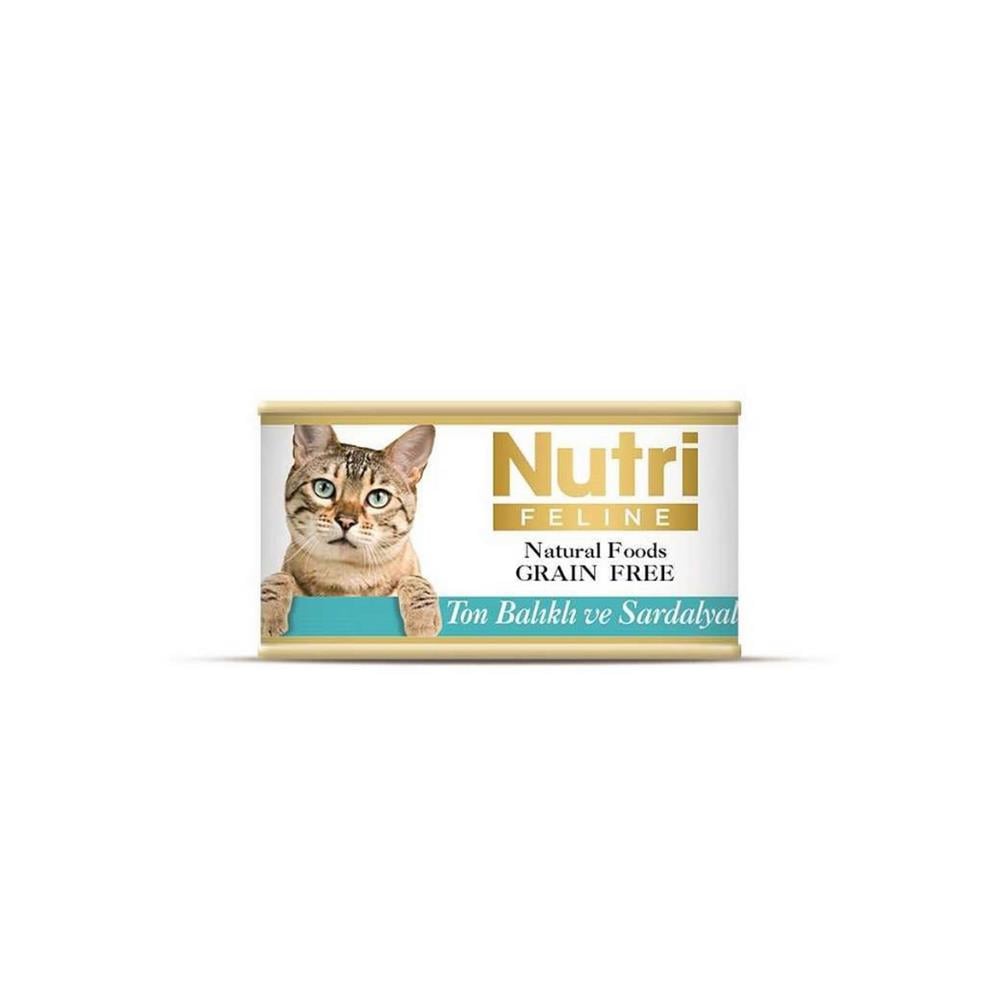 Nutri Feline Ton Balıklı Sardalyalı Kedi Konservesi 85 grNutri Feline