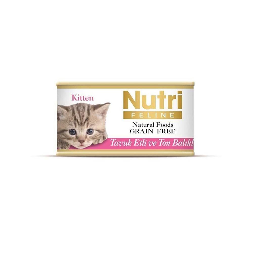 Nutri Feline Ton Balıklı Ve Tavuklu Yavru Kedi Konservesi 85 grNutri Feline