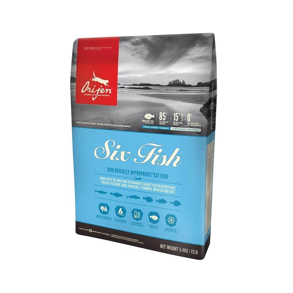 Orijen Six Fish Balıklı Tahılsız Kuru Kedi Maması 5,4 kgOrijen