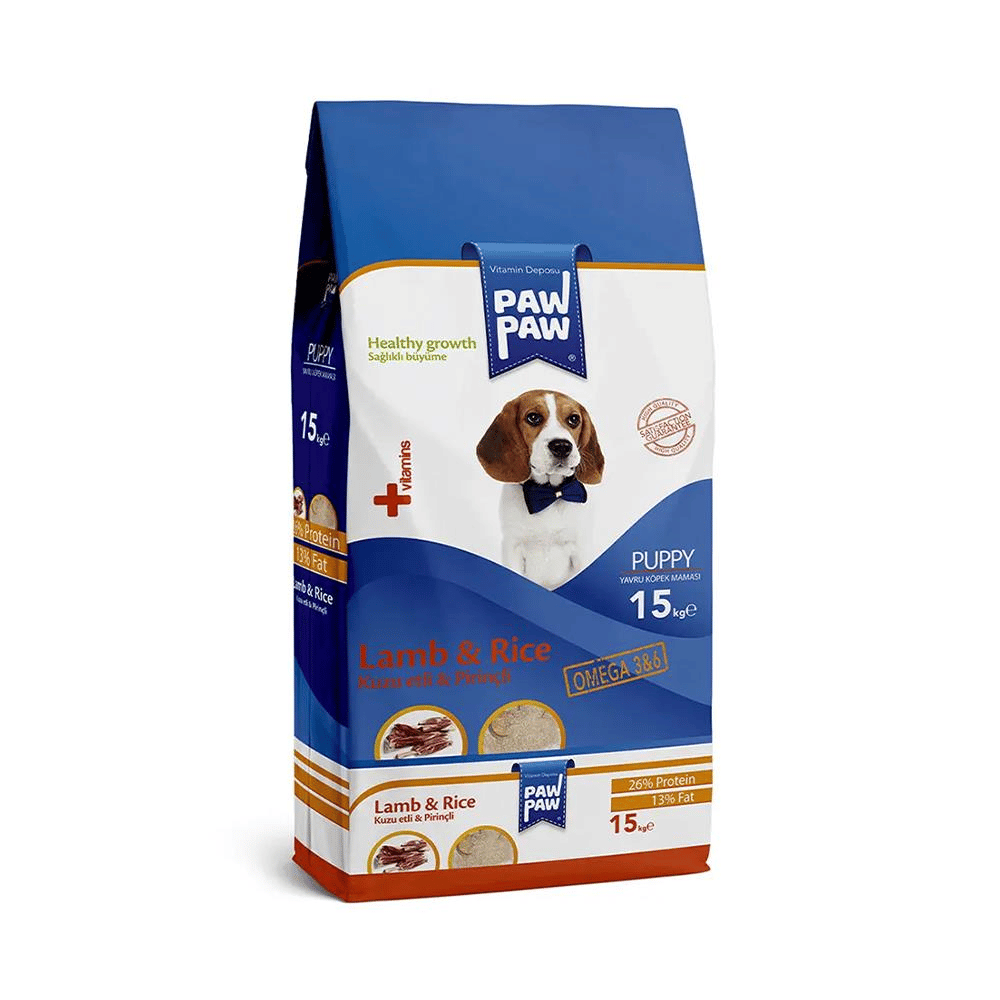 Paw Paw Kuzu Etli Yavru Köpek Maması 15 kgPaw Paw