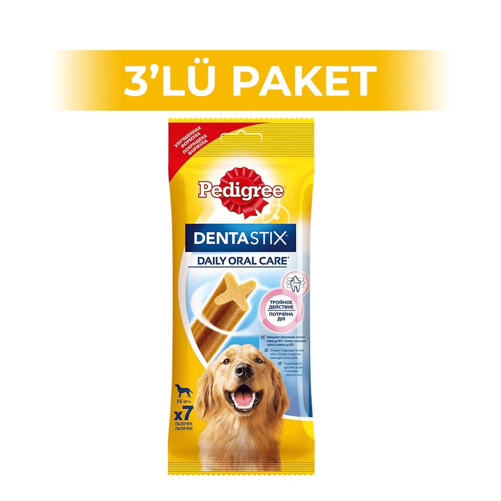 Pedigree Dentastix Büyük Irk Şerit Köpek Ödül Maması 270 gr 3 AdetPedigree