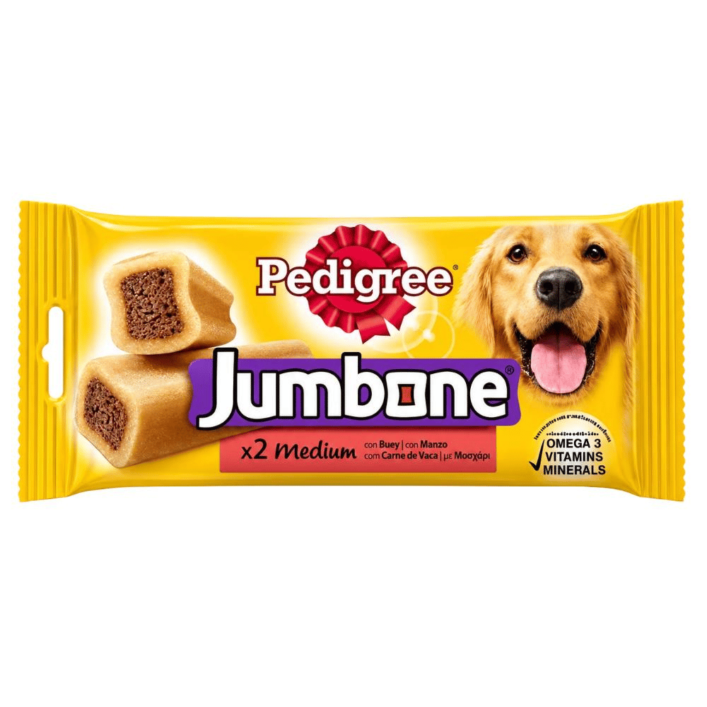 Pedigree Jumbone Medium Sığır Etli Köpek Ödül Maması 2 x 90 grPedigree