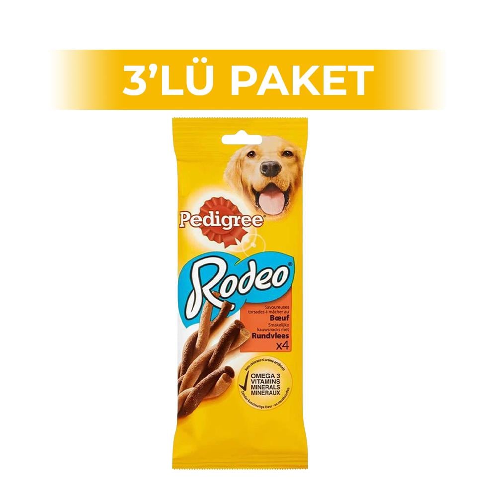 Pedigree Rodeo Biftekli Köpek Ödül Maması 70 gr 3 AdetPedigree