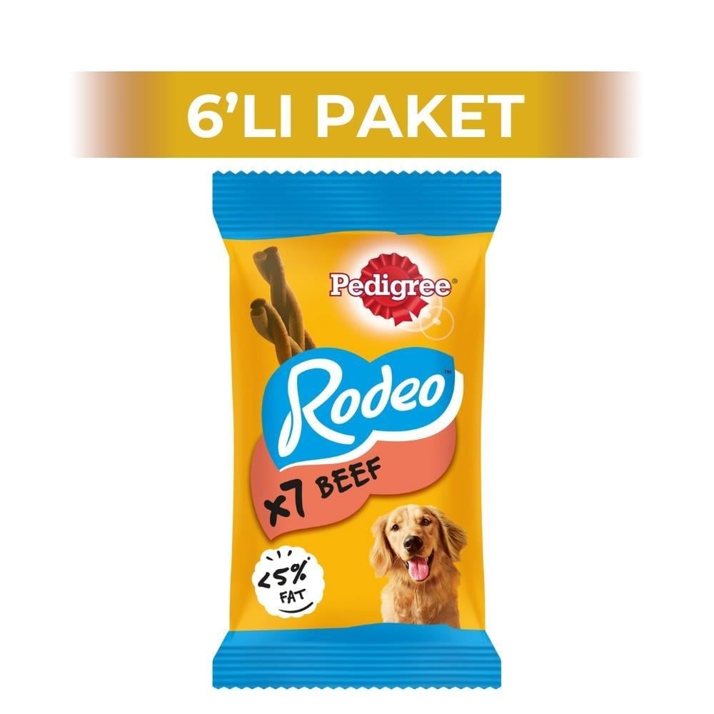 Pedigree Rodeo Sığır Etli Köpek Ödülü 7x123 gr 6 AdetPedigree