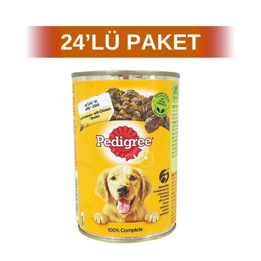Pedigree Tavuk Etli Jöleli Konserve Köpek Maması 400 gr 24 AdetPedigree