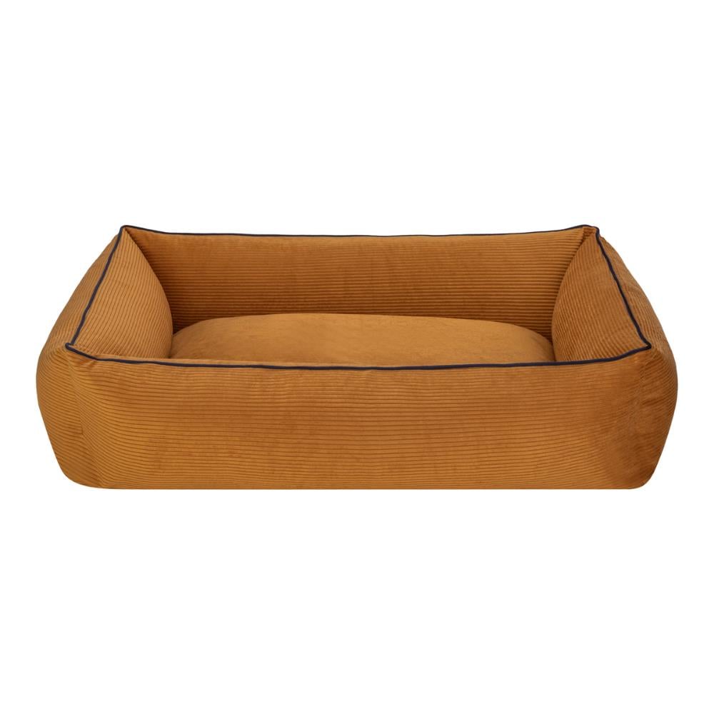 Pet Comfort Golf Köpek Yatağı Hardal w Parliament Mavi Biye Medium 90x70 cmPet Comfort