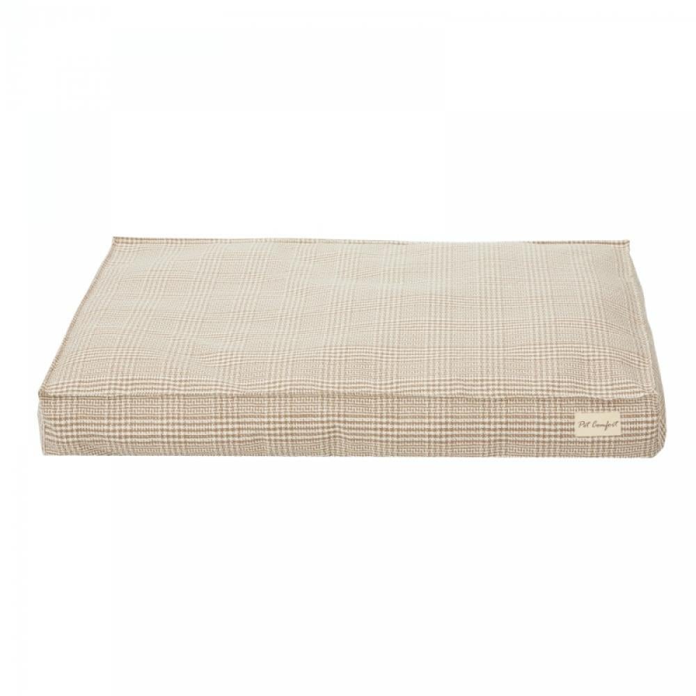 Pet Comfort Lima  Bej Kareli Köpek Yatağı L 110x75cmPet Comfort