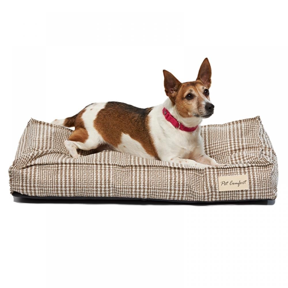 Pet Comfort Lima  Bej Kareli Köpek Yatağı S 70x40cmPet Comfort