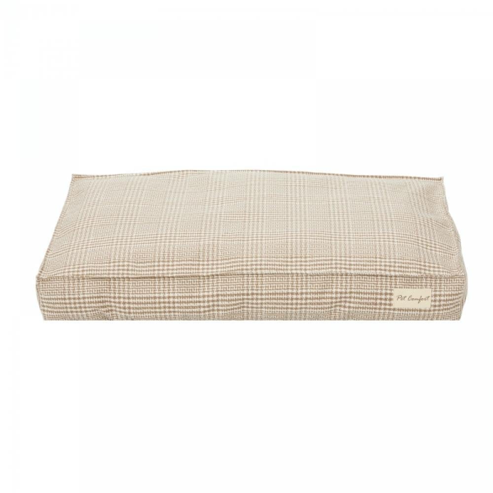 Pet Comfort Lima  Bej Kareli Köpek Yatağı M 90x60cmPet Comfort