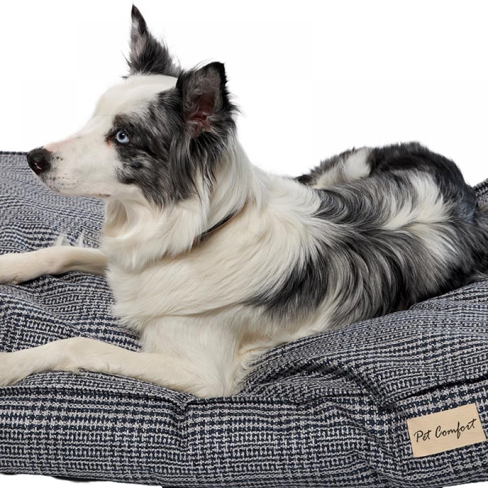 Pet Comfort Lima  Lacivert Kareli Köpek Yatağı M 90x60cmPet Comfort