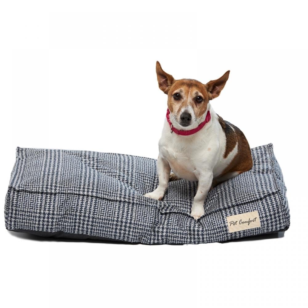 Pet Comfort Lima  Lacivert Kareli Köpek Yatağı S 70x40cmPet Comfort