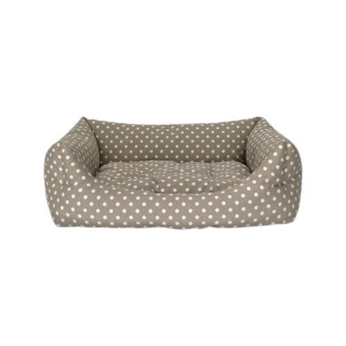 Pet Comfort Uniform Bej Puantiyeli Köpek Yatağı M 70x60cmPet Comfort