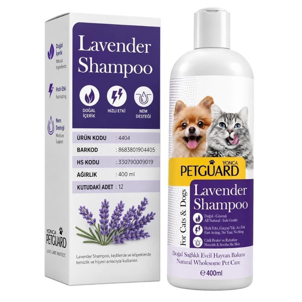 Petguard Lavender Kedi ve Köpek Lavanta Özlü Şampuan 400 mlPetguard
