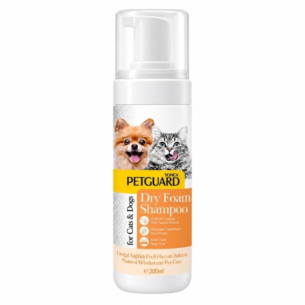 Petguard Vanilyalı Kedi ve Köpek Kuru Köpük Şampuanı 200 mlPetguard