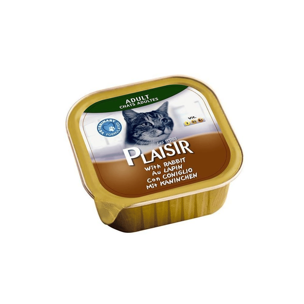 Plaisir Pate Tavşan Etli Kedi Konservesi 100 grPlaisir
