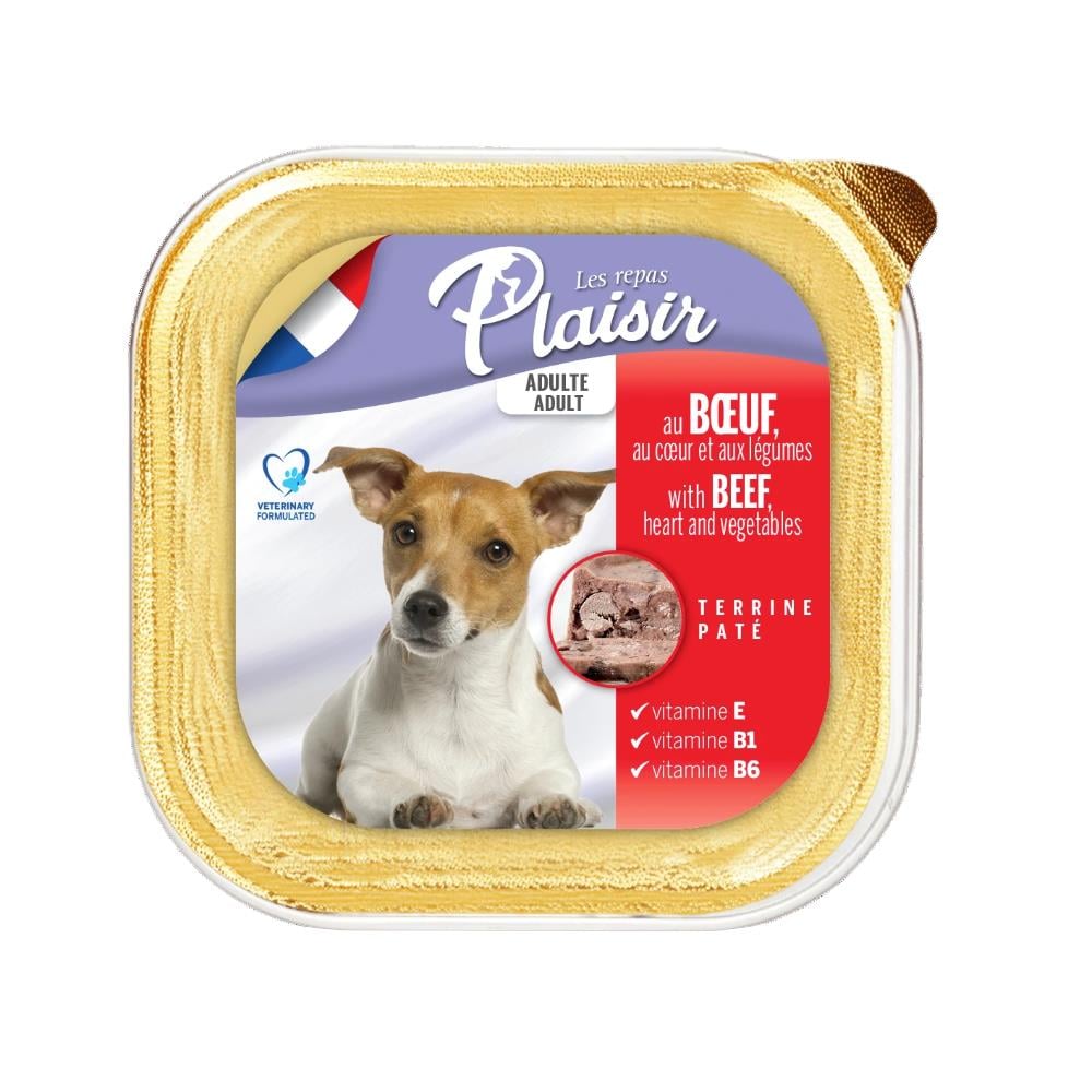 Plaisir Sığır Etli Sebzeli Köpek Konservesi 150 gr 22 AdetPlaisir