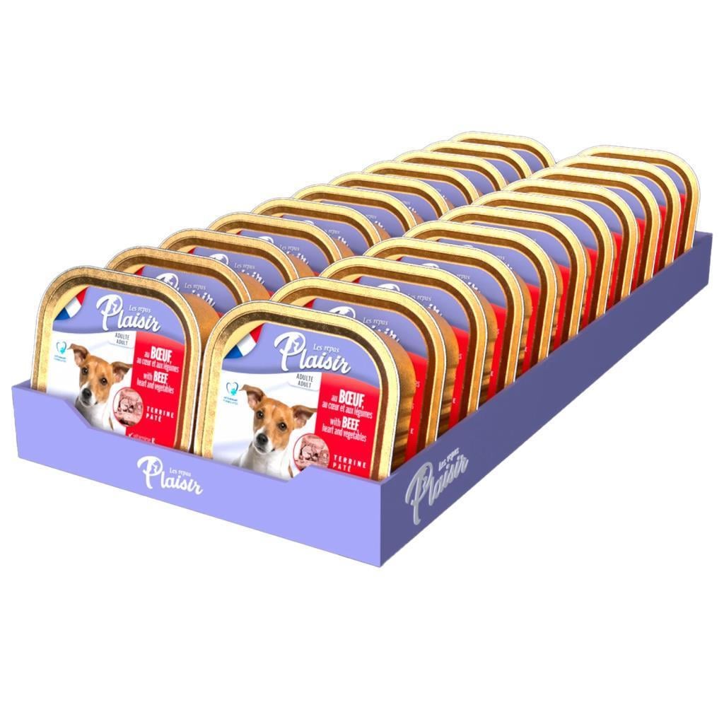 Plaisir Sığır Etli Sebzeli Köpek Konservesi 150 gr 22 AdetPlaisir