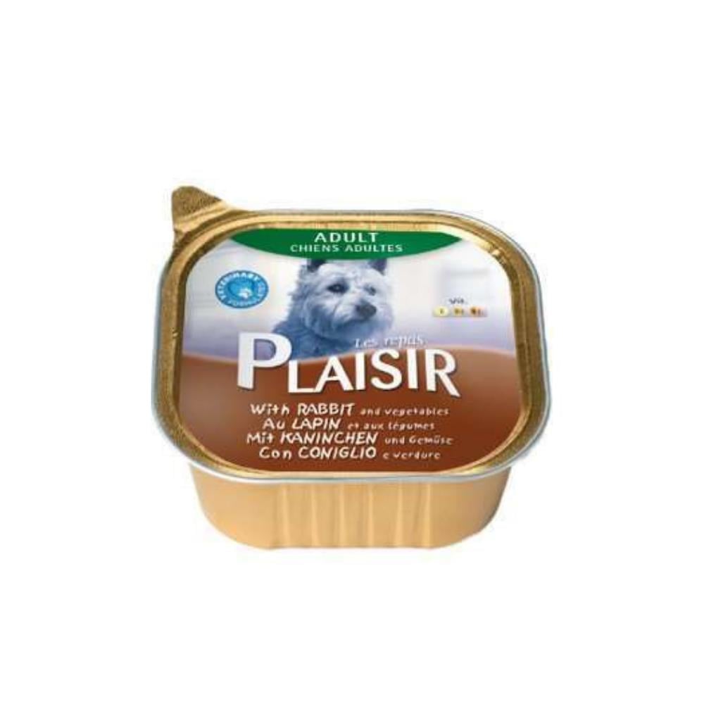 Plaisir Tavşan Etli Sebzeli Yaş Köpek Konservesi 150 gr 32'liPlaisir