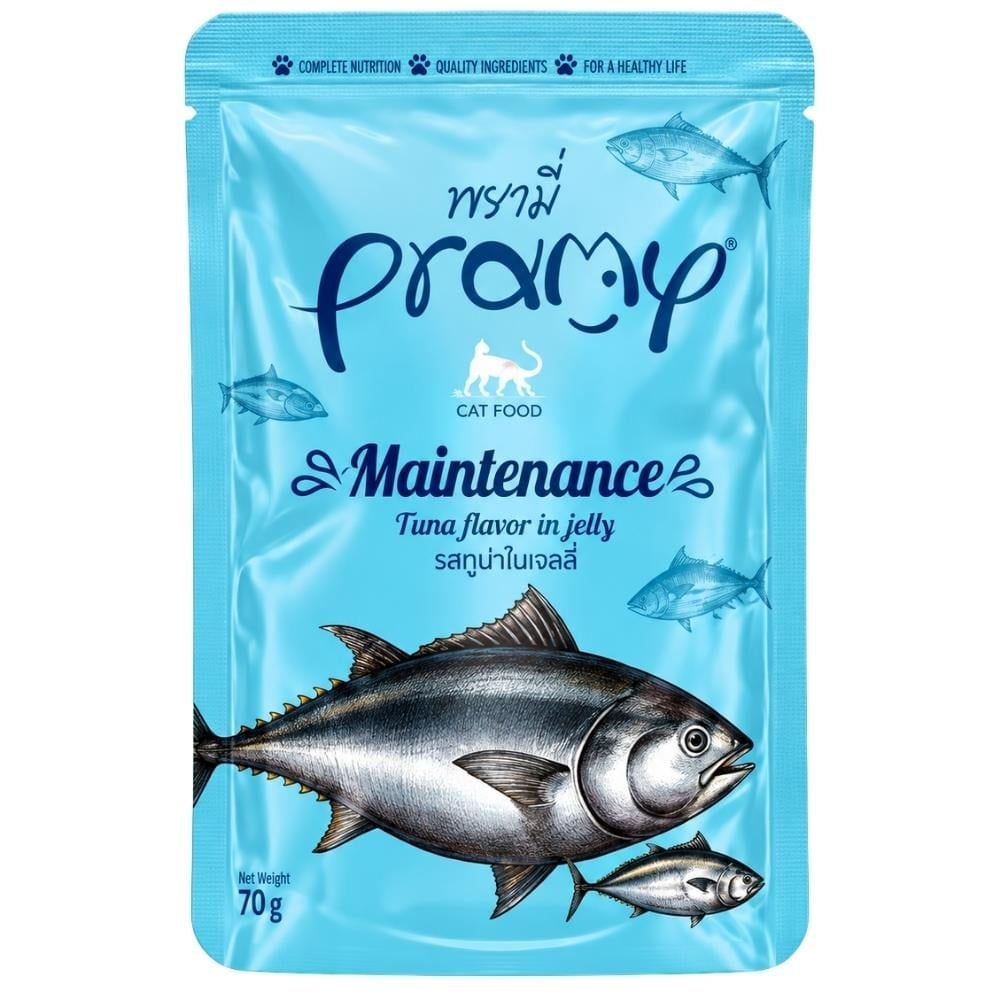 Pramy Maintenance Jöle İçinde Yağsız Ton Balıklı Yaş Kedi Maması 70 grPramy