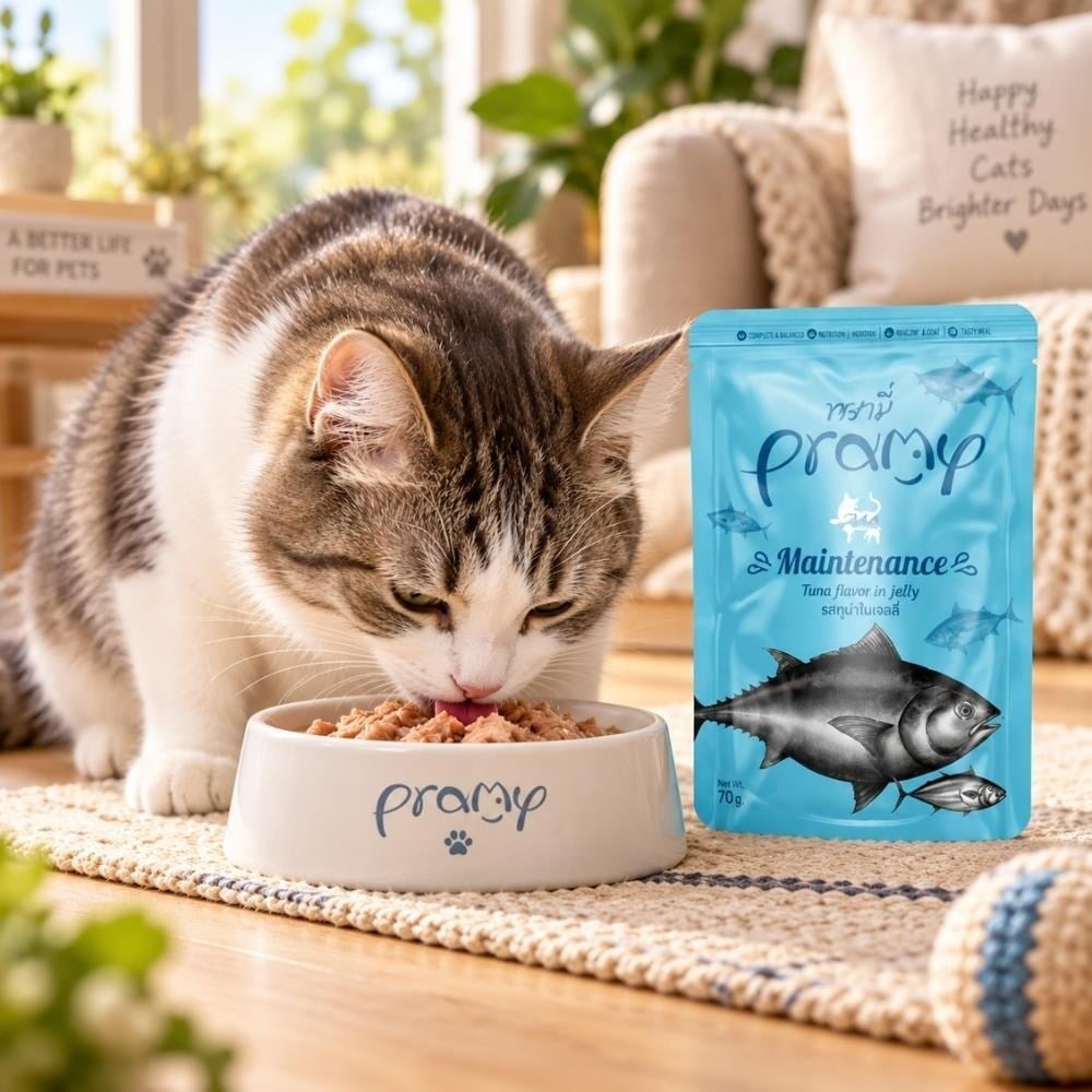 Pramy Maintenance Jöle İçinde Yağsız Ton Balıklı Yaş Kedi Maması 70 grPramy