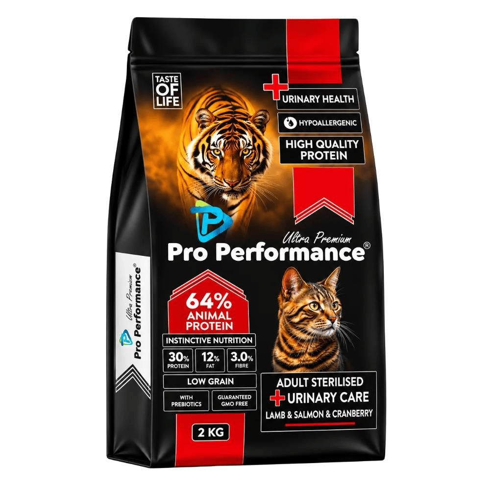 Pro Performance Kızılcıklı Kuzulu Karidesli ve Somonlu Kısırlaştırılmış Kedi Maması 2 kgPro Performance