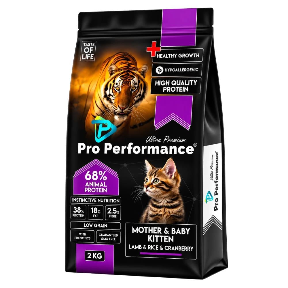 Pro Performance Kuzulu ve Pirinçli Anne ve Yavru Kedi Maması 2 kgPro Performance