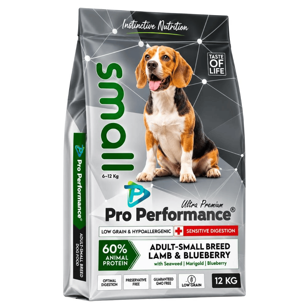 Pro Performance Kuzulu ve Yaban Mersinli Küçük Irk Yetişkin Köpek Maması 12 kgPro Performance