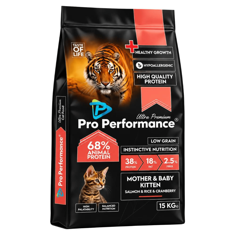 Pro Performance Mother Baby Kitten Somonlu ve Pirinçli Anne & Yavru Kedi Maması 15 KgPro Performance