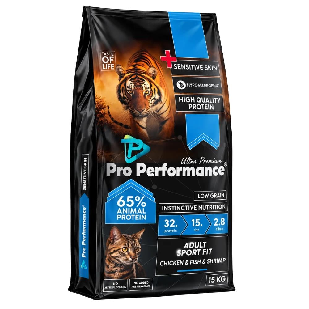 Pro Performance Tavuklu Somonlu Karidesli ve Kızılcıklı Yetişkin Kedi Maması 15 kgPro Performance