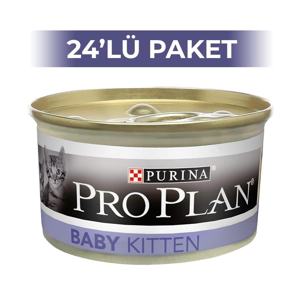 Pro Plan Baby Kitten Tavuklu Yavru Kedi Konservesi 85 gr 24 AdetPro Plan