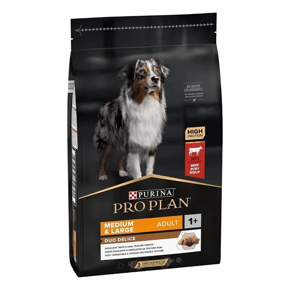 Pro Plan Duo Delice Orta ve Büyük Irk Sığır Etli Yetişkin Köpek Maması 10 kgPro Plan